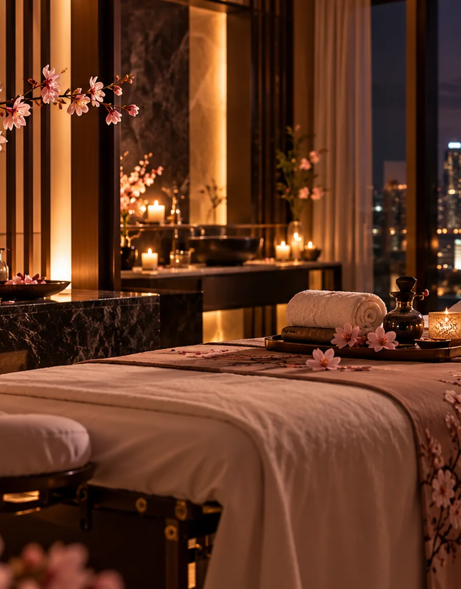 Premium Hanami Massage setting