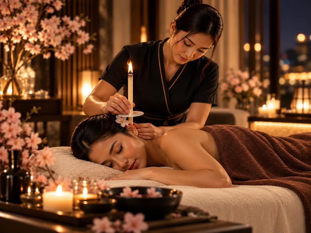 Ear Candling at-home massage service by Hanami Massage